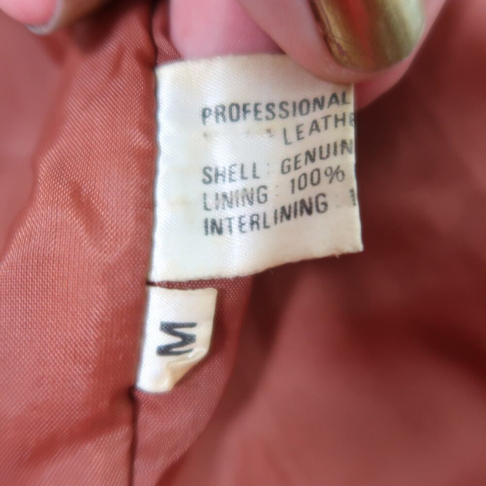 Vintage Brown Leather Jacket with Fringe - Picture 7 of 7